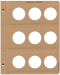 Gaming Token - plain 5 pages, 45 ports, 38mm