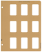 Silver Bars, vertical 45 ports