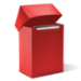 Flip-top Card Box with Header Card - Red