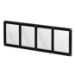 4 Card Screw Card Holder 35pt - Black Border