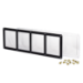 4 Card Screw Card Holder 35pt - Black Border