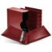 Cornerstone Large Capacity 4 D-Ring Binder & Slip Case (Burgundy)