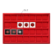 Horizontal 2x2 Display Tray (28 Slots) Red
