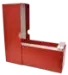 Single Row Slab or Crown Box - 8.25" - Red