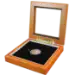 Guardhouse 5x5 Glass-top Wood Display Box - Holds Small Sized Capsule