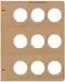 Gaming Token - plain 5 pages, 45 ports, 38mm