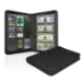 Zipper Binder with 3 Ring Clip - Black
