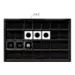 Horizontal 2x2 Display Tray (28 Slots) Black