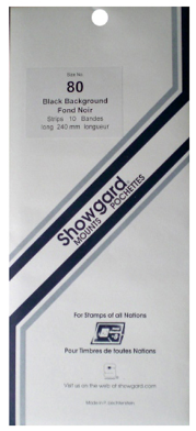 Showgard Showgard Mounts - 240mm Strips (Black) - 80x240mm