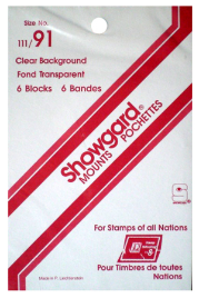 111x91 Showgard Blocks, Strips and Souvenir Sheets (Clear)
