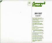 261/227 Showgard Mounts for Souvenir Sheets (Clear)