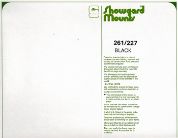 261/227 Showgard Mounts for Souvenir Sheets (Black)
