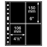 Grande Sheets 4 Pocket for Postcards, Black