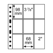 9 Pocket Grande Pages for Sportcards, Clear