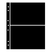 Hagner Stock Sheets 2 Row Black One Sided