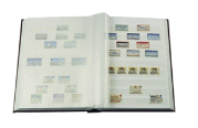 Hard Cover Stockbook with 32 White Pages and Glassine Interleaves (Black Cover) - L4/16S