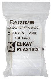 Zip Lock Bag - Write On - 2x2 (2 Mil)