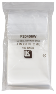 Zip Lock Bag - Write On - 4x6 (2 Mil)