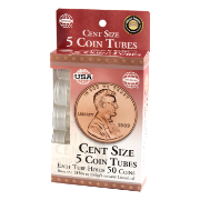 5 Round Coin Tube - Cent