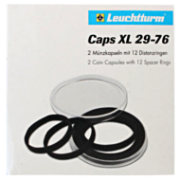 XL Capsules for coins 29-76mm, Pack of 2
