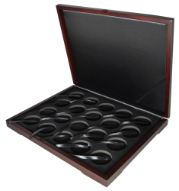 Wood Style Coin Box for 20 L sized Round Coin Holders