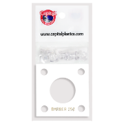 Capital Plastics 144 Coin Holder - Barber Quarter