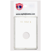 Capital Plastics Caps Coin Holder - Large Gold $ (type 2&3)