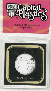 Capital Plastics VPX Coin Holder - Peace Dollar
