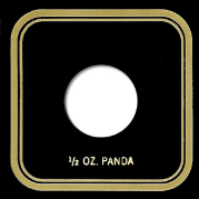Capital Plastics VPX Coin Holder - 1/2 oz. Panda