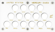 United States Mercury Dimes 1941-1945s