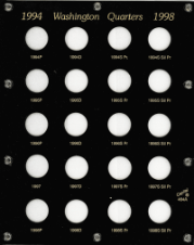 U.S. Washington Quarters 1994-1998 (Proofs)