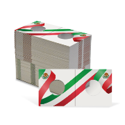 2x2 Paper Coin Holders for Nickel/Cent - Mexican Flag