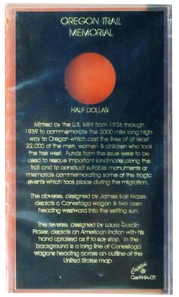 Oregon Trail Memorial Half Dollar Holder