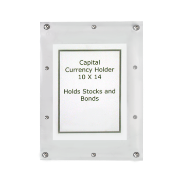Currency Holder for Stocks, Bonds and Extra Large Notes