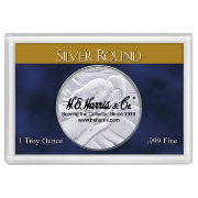Silver Round Frosty Case