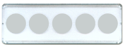 Whitman 2x6 Nickel Strip 5 Hole -  (25 pack)