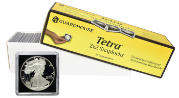 American Silver Eagle 2x2 Tetra Snaplock Coin Holder -  25 per pack