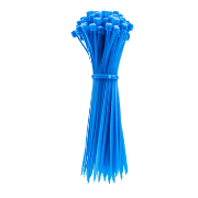 8" Nylon Cable Zip Tie 50lbs - Blue