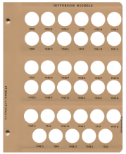 Jefferson Nickels Replacement Page 1938-1949