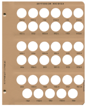 Jefferson Nickels Replacement Page 2 1949D - 1964