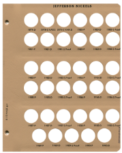 Jefferson Nickels with proof Replacement Page 4 1979-D to 1990-D