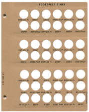 Roosevelt Dimes with Proof Replacement Page 5 2002-S-2013-P