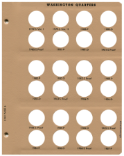 Washington Quarters with Proof Replacement Page 6 1979-S-1987-P