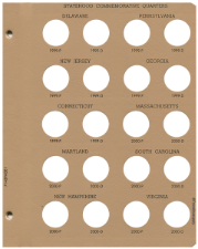 Statehood Quarters P&D Replacement Page 1 1999-P-2000-D