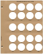 Franklin Half Dollars Replacement Page 1 1948-1955