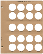 Kennedy Half Dollars Replacement Page 4 1998-P-2007-D