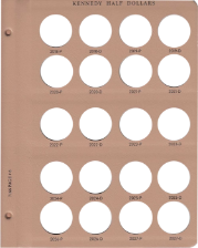 Kennedy Half Dollar Replacement Page 6 2018 P - 2027 D