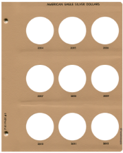 American Eagle Silver Dollars Replacement Page 3 2004 - 2012