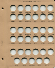 Jefferson Nickels 2006 - 2017D with Proof Replacement Page 1