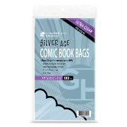 Shield Bag for Thicker Silver Comic Books (Wide Size) - 7 1/4 x 10 1/2